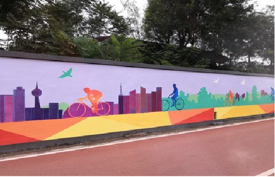 延安墙体彩绘-围墙