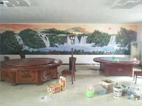 延安墙绘-写实风景