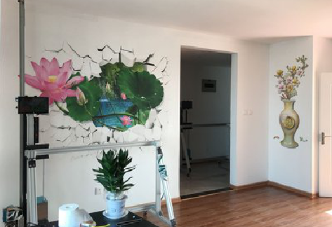 延安墙体彩绘相比墙纸的优势。