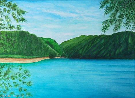 延安在墙绘中，如何绘画绿水青山？