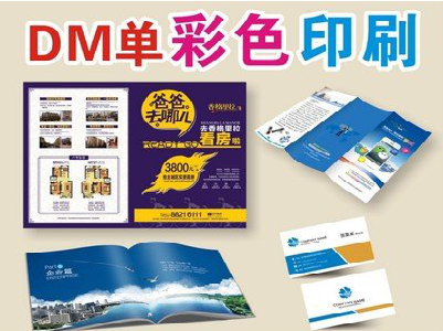 延安单页印刷，色彩搭配简单。