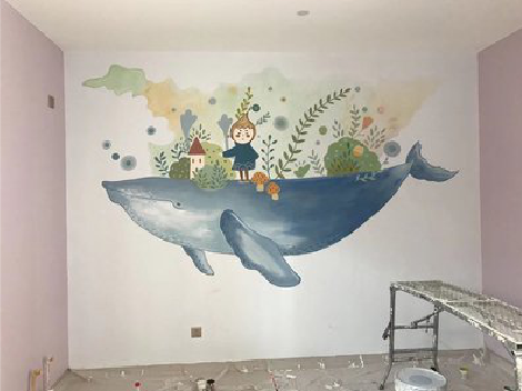 延安手绘墙的特点及优势。